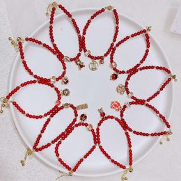 Bangle Zodiac Year Red Bead Bracelet Design Buckle Lucky Bracelets Women JewelryBangle