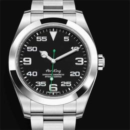 Luxusuhr Date GMT Explorer Uhren Automatische mechanische Herren-Sportuhr Wasserdicht Schwarz Weiß Nummer Saphirglas Edelstahl