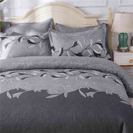 American Imitation Embroidered Bedding Set with Pillowcase Duvet Cover s Bed Single Double Full King Size No Sheet