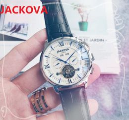 mens automatic mechanical moon watches 45mm big dial genuine leather strap top quality wristwatch sapphire super five stiches designer Watch gifts montre de luxe