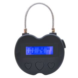 Anti-addiction Timing Lock Electronic Countdown Adult Game Long Time Bondage Male Slave Training Toys