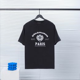 2021ss spring and summer new high grade cotton printing short sleeve round neck panel T-Shirt Size: m-l-xl-xxl-xxxl Color: black white fsd576rff