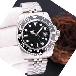 Automatic Mechanical Ceramic Men's Watch 40mm Full Stainless Steel Slide Buckle Swim Sapphire Luminous Sports Fashion movement watches watchs designer factory aaa