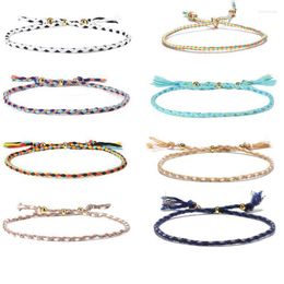 Link Chain Adjustable Colourful Hand Rope Woven Bracelet Women's Couple Friend Creative National Style Wholesale Jewellery Trum22