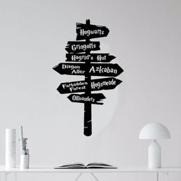 Wall Stickers Sticker Road Sign Removeable DIY Decal Home Movie Room Decoration Living Decals G06