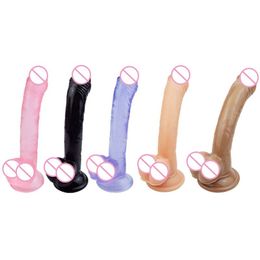 Strong Suction Cup Big Dildo Adult sexy Toys Elastic Silicone Anal Plug Realistic Penis G-spot Orgasm for Woman