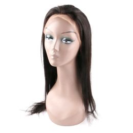 Pre Plucked Full Lace Wig Virgin Brazilian Human Hair Wigs Natural Colour Straight Body Wave Deep
