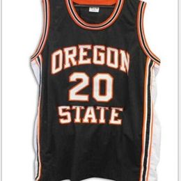 Chen37 Custom Men Youth women Vintage #20 Gary Payton Oregon State Beavers Basketball Jersey Size S-6XL or custom any name or number jersey
