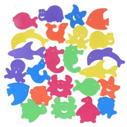 34Pcs Baby Bath Puzzles Foam Floating Toy Soft Kids Float Bathing Toy Infant Early Educational Toys Animal Shape Water Play Toys 220531