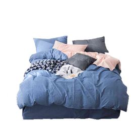 Wholesale Washed Cotton Bedding Four Piece Set Three Quilt Cover Pillowcase Sheet Combination