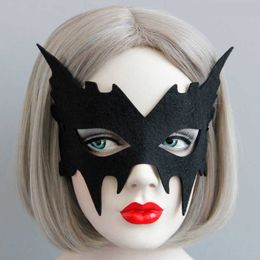 Black Halloween Adult Mask Bar Masquerade Stage Performance Masks Angel Princess Sexy Dance Accessories for Girls