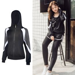 Sports running Jackets Hoodie yoga women Training Exercise breathable coat fitness workout T200601