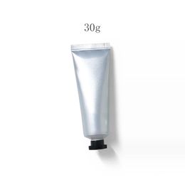 50 X 30G 40G 50G Empty Plastic Cream Tube With Lids, Silver Cosmetic Lotion Tube Container, Lotion Plastic Bottle