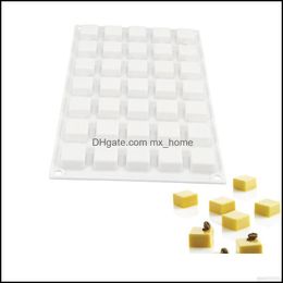 Cake Tools Bakeware Kitchen Dining Bar Home Garden 35 Holes Micro Square 5 Sile Moulds For Cakes Chocolate Candy Dessert Baking Drop Deliv