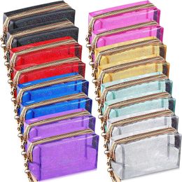 Waterproof Cosmetic Bags Transparent PVC Travel Makeup Handbag Cute Portable Cosmetic Case Toiletry Pouch for Vacation