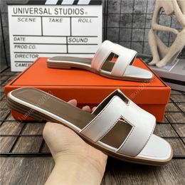 2022 Womens Summer Sandals Beach Slide Slippers Crocodile Skin Leather Flip Flops Sexy Heels Ladies Sandali Various Styles Orange Scuffs Shoes with Box