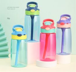 Sublimation Kids Tumbler Bottles Sippy Cups 12 OZWater Bottle with Straw and Portable Lid 4 Colour Lids Sublimations Print