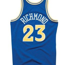 Chen37 Maglia da basket personalizzata da uomo, da donna, Mitch Richmond, 1990-91, taglia S-2XL o personalizzata con qualsiasi nome o numero di maglia