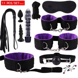 sexy Toys for Women Couples Vibrators Bondage Gear Set Handcuffs Games toys adults 18 shop erotic accessories
