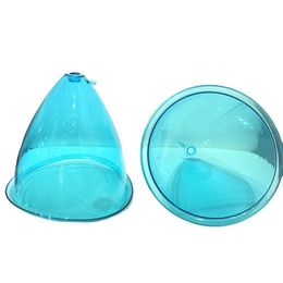 Plastic Blue Big Cup for Colombian Butt Lift Treatment Buttock Breast Enlargement Vacuum Suction Machine 2pcs 180ml 21cm XXL