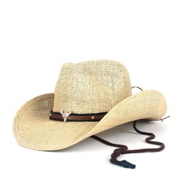Berets Summer Outdoor Men Women Western Cowboy Hats Handmade Straw Hat Lady Beach Jazz Cap Sunhat Sombrero Hombre Sun HatBerets