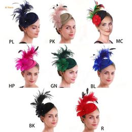 Headpieces Cute Mediaeval Feather Shape Hair Hoop Women Carnival Headband For Festival Party Performance Unisex AccessoriesHeadpieces