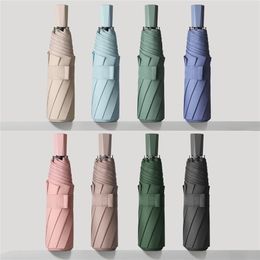 8 Ribs Mini Rain Umbrella Anti UV Paraguas Sun Umbrella Rain Windproof Light Folding Portable Umbrellas for Women Men Children 210320