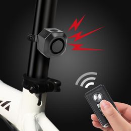 Systèmes d'alarme Rechargeable Bike Antift Security Alarms For Home Wireless with Autostart Motion Sensor Bicycle Warning Bellalarm