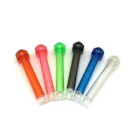 Smoking hookah Pipe Hot selling letterless plastic cover glass pipe accessories removable