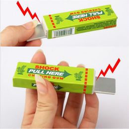1pc Funny Safety Trick Joke shoker Toy Electric Shock Shocking Pull Head Chewing gum Gag novelty item toy for children Wholesale 220628
