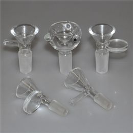 Smoke Dry Herb slide glass bowls 10mm 14mm 18mm with flower snowflake Philtre bowl for Bongs Ash Catcher smoking Bowls