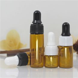 1ml 2ml 3ml 5ml mini amber mini glass essential oil dropper bottle 2ml mini empty sample vial