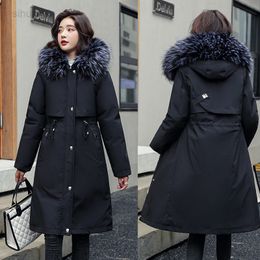 Women Hooded Warm Winter Parka Jacket Long Thichkened Winter Jacket 2022 Spring Autumn Winter L220725