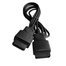 Black 6FT 1.8M Controller Extension Cable Lead for Sega Saturn Gamepad Joystick Extend Cord