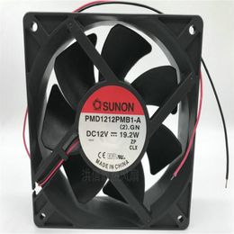 Original SUNON PMD1212PMB1-A(2).GN DC12V 19.2W 12038 two-wire fan