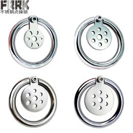 NXY Chastity Device Frrk117 128 Multiple Stainless Steel Short Bottle Cap Lock Cage Free Flat Pot Lid Male Adjustment 0416