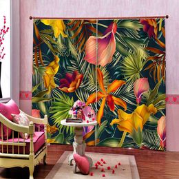 modern fashion Blackout Curtain HD printing Window 3D Curtains For Living Room Bedroom Hotel darkened interior cortina blackout