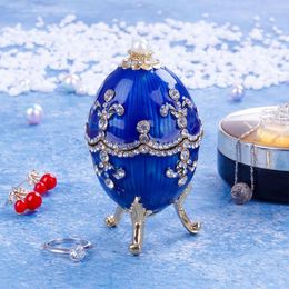 Jewellery Pouches Bags Organiser Faberge Egg Vintage StyleTrinket BoxJewelry