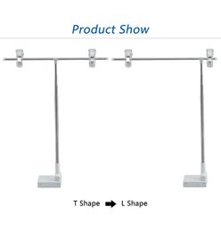 Metal Shelf Mounted Poster Hanging Clamp magnetic base desk sign holder poster display Label flag clip stand advertising Photo Display Stand