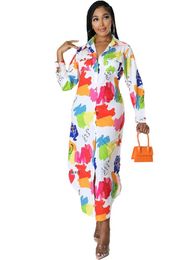 Ethnic Clothing African Shirt Blouse Dresses For Women Dashiki Robe Africaine Femme Slim Evening Long Maxi Dress ClothesEthnic