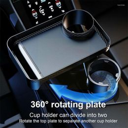 Drink Holder Multifunctional Car Cup With Attachable Tray 360° Swivel Adjustable Food Eating Table For Holders Expan X6o8