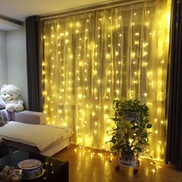 Strings LED Icicle String Lights Fairy Garland Christmas Decor Outdoor Home Wedding/Party/Curtain/Garden Decoration 6x3/3x3/3x1mLED