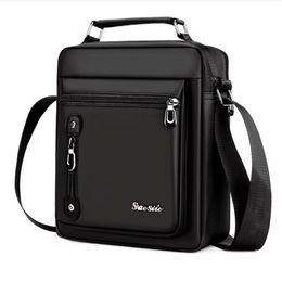 Brand Mens Handbag Messenger Waterproof Men Ox Zipper Crossbody for Male Business Casual Single Shoulder Bag Y201224