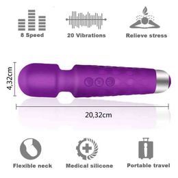 Full Body Massager Sex toys masager Phantom Vibrator Female Masturbation Electric Massage Stick Charging Vibration Adult Toy 5OWF TM05 UXV2