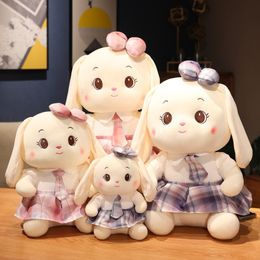 New Plush Toy Uniform Rabbit Doll Tie Rabbit Dolls Children's Birthday Gift