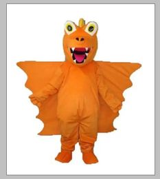 2022 Orange Long Thorn Dragon Mascot Costume Adult Halloween Birthday party cartoon Apparel