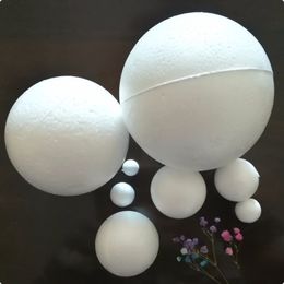 1 24581230cm Modelling White Polystyrene Styrofoam Foam Balls Craft Balls For DIY Christmas Party Decoration Supplies 201201