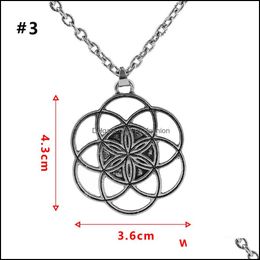 Pendant Necklaces Pretty Tree Of Life Fruit Novel Geometric Necklace For Women Jewellery Stainless Steel Drop Delivery 2021 Mjfashion Dhv28