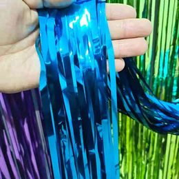 tissue paper tassels UK - 200cmx100CM DIY Colorful Decor Tissue Paper Tassel Garland Birthday Party Decorationr Baby Shower Favors Supplies Partys Background Decorate VTMHP0863