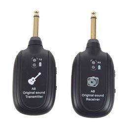 Portable Speakers A8 Wireless System Transmitter Receiver wireless guitar transmitter 220420
